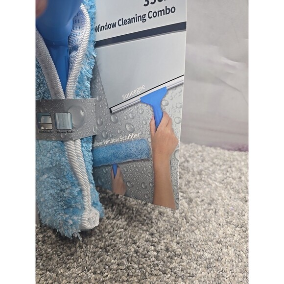 MR SIGA Professional Window Cleaning Combo, Squeegee/Microfiber Tool Set, 14" - Picture 4 of 7